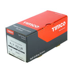 TIMCO Metal Construction Sheet & Framing Screws, PH, Wafer, Self-Drilling, Zinc, 4.2 x 25, Box of 1,000