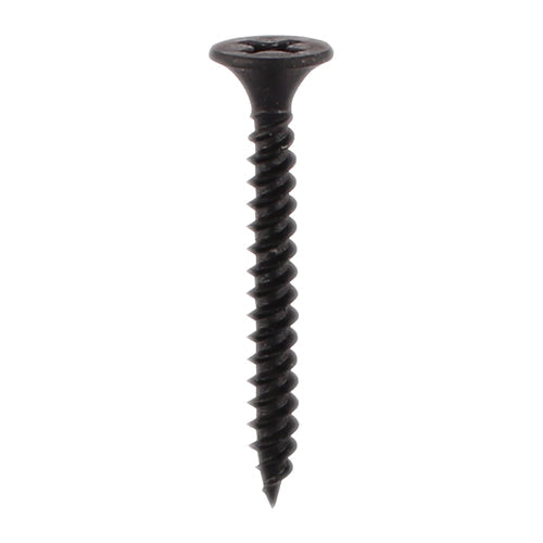 TIMCO Drywall Screws, Fine Thread, PH, Bugle, Black, 3.5 x 42, Bag of 320