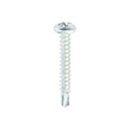 TIMCO Metal Construction Sheet & Stud Screws, PH, Pan, Self-Drilling, Zinc, 6 x 1, Box of 1,000
