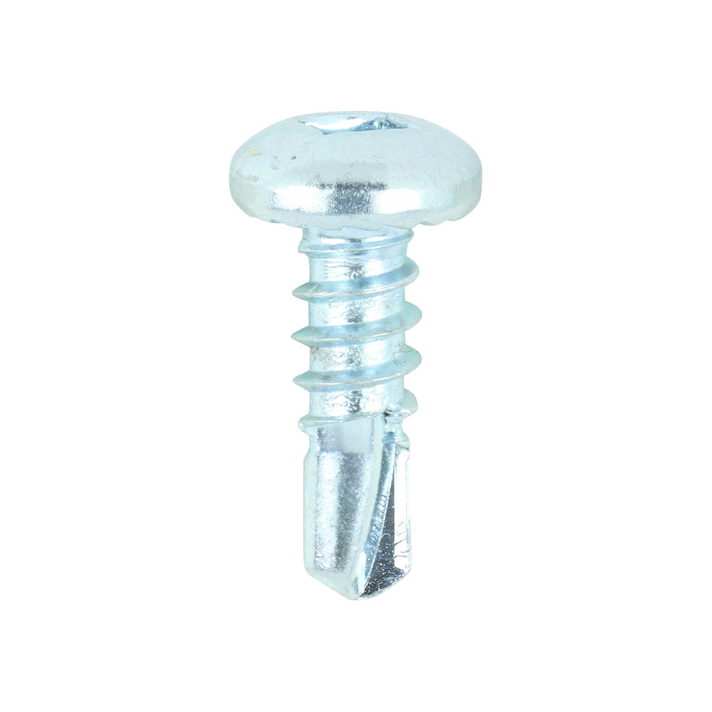 TIMCO Metal Construction Sheet & Stud Screws, SQ, Pan, Self-Drilling, Zinc, 8 x 1/2, Box of 1,000