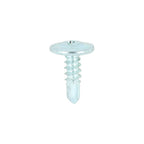 TIMCO Metal Construction Sheet & Framing Screws, PH, Wafer, Self-Drilling, Zinc, 8 x 9/16, Box of 1,000