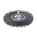 TIMCO Drill Wheel Brush, Crimped Steel Wire, 100mm