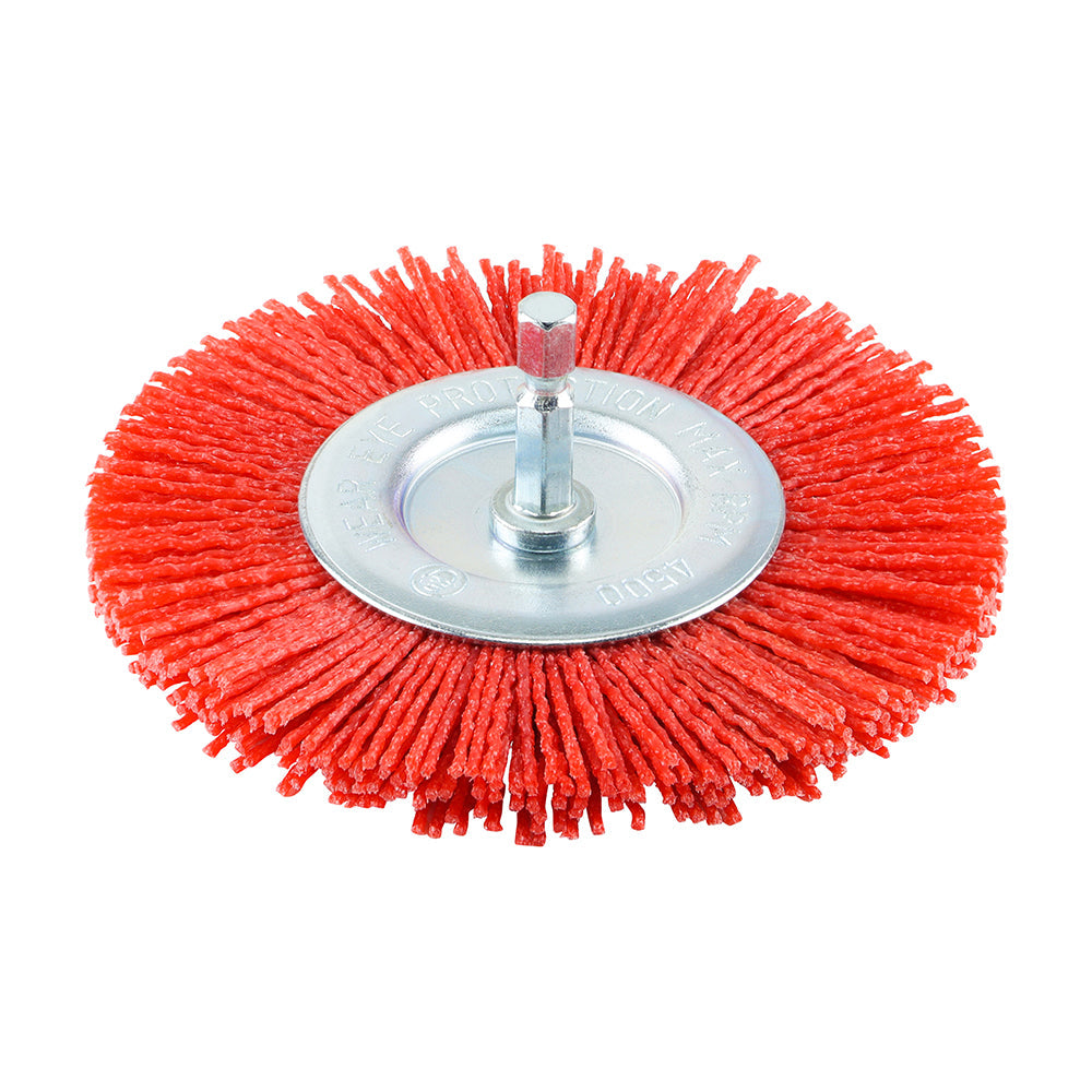 TIMCO Drill Wheel Brush, Nylon, 100mm