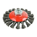 TIMCO Angle Grinder Bevel Brush, Twisted Knot Steel Wire, 100mm