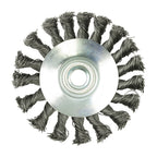 TIMCO Angle Grinder Bevel Brush, Twisted Knot Steel Wire, 100mm