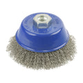 TIMCO Angle Grinder Cup Brush, Crimped Stainless Steel, 100mm