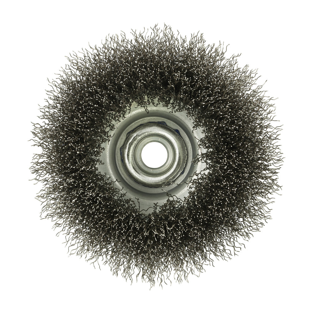 TIMCO Angle Grinder Cup Brush, Crimped Stainless Steel, 100mm