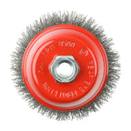 TIMCO Angle Grinder Cup Brush, Crimped Steel Wire, 100mm