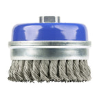 TIMCO Angle Grinder Cup Brush, Twisted Knot Stainless Steel, 100mm