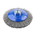 TIMCO Angle Grinder Bevel Brush, Crimped Stainless Steel, 115mm