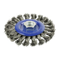 TIMCO Angle Grinder Wheel Brush, Twisted Knot Stainless Steel, 115mm