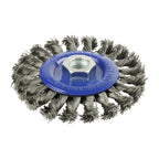TIMCO Angle Grinder Wheel Brush, Twisted Knot Stainless Steel, 115mm