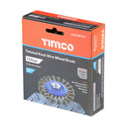 TIMCO Angle Grinder Wheel Brush, Twisted Knot Stainless Steel, 115mm