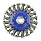 TIMCO Angle Grinder Wheel Brush, Twisted Knot Stainless Steel, 115mm
