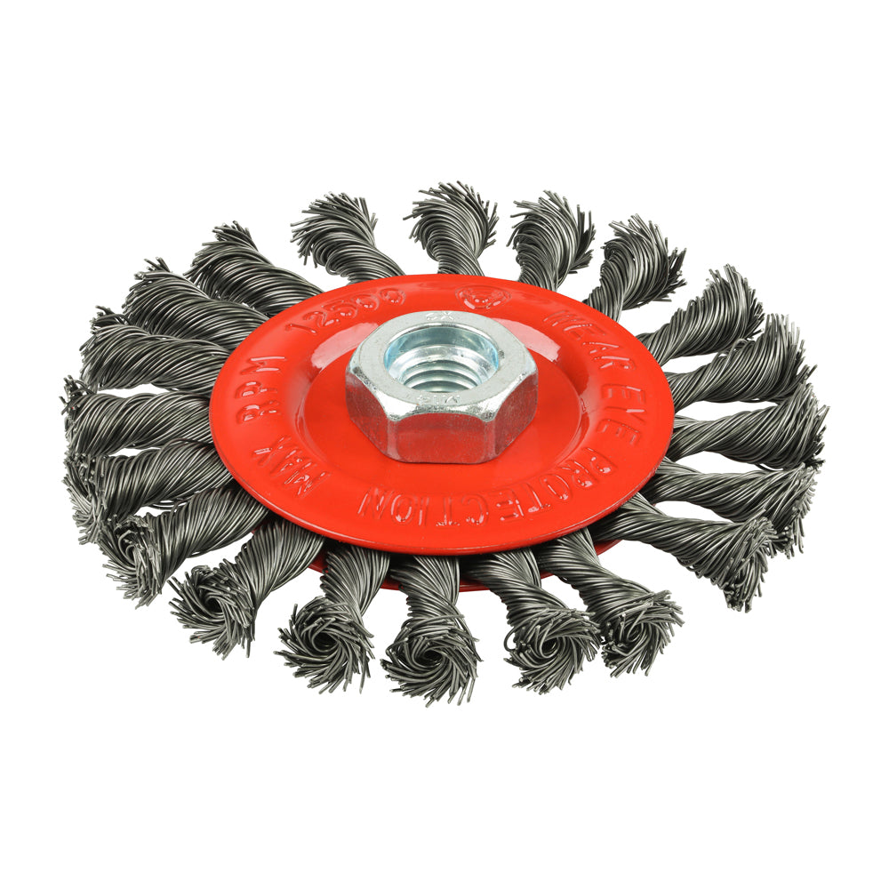TIMCO Angle Grinder Wheel Brush, Twisted Knot Steel Wire, 115mm