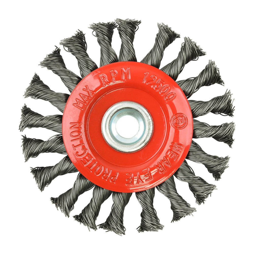 TIMCO Angle Grinder Wheel Brush, Twisted Knot Steel Wire, 115mm