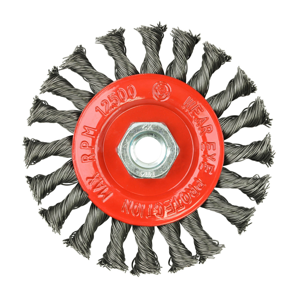 TIMCO Angle Grinder Wheel Brush, Twisted Knot Steel Wire, 115mm