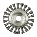 TIMCO Wheel Brush, Twisted Knot Steel Wire, 125mm