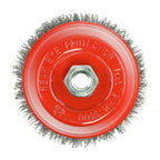 TIMCO Angle Grinder Cup Brush, Crimped Steel Wire, 125mm
