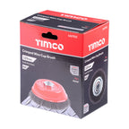 TIMCO Angle Grinder Cup Brush, Crimped Steel Wire, 125mm