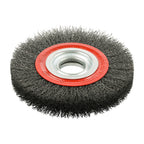 TIMCO Wheel Brush with Plastic Reducer Set, Crimped Steel Wire, 150mm