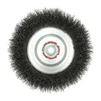 TIMCO Wheel Brush with Plastic Reducer Set, Crimped Steel Wire, 150mm