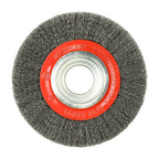 TIMCO Wheel Brush with Plastic Reducer Set, Crimped Steel Wire, 150mm