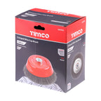 TIMCO Angle Grinder Cup Brush, Crimped Steel Wire, 150mm