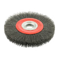 TIMCO Wheel Brush with Plastic Reducer Set, Crimped Steel Wire, 200mm