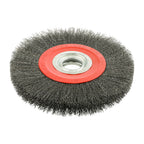 TIMCO Wheel Brush with Plastic Reducer Set, Crimped Steel Wire, 200mm