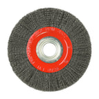 TIMCO Wheel Brush with Plastic Reducer Set, Crimped Steel Wire, 200mm