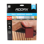 TIMCO Sanding Sheets, 80 Grit, Red, 230 x 280mm, Pack of 5