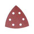 TIMCO Delta Sanding Pads, 60 Grit, Red, 95 x 95mm, Pack of 5