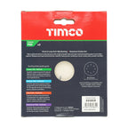 TIMCO Random Orbital Sanding Discs, 60 Grit, Red, 125mm, Pack of 5