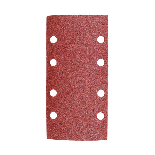 TIMCO 1/3 Sanding Sheets, 80 Grit, Red, Punched, 93 x 185mm, Pack of 5