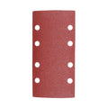 TIMCO 1/3 Sanding Sheets, 80 Grit, Red, Punched, 93 x 185mm, Pack of 5
