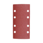 TIMCO 1/3 Sanding Sheets, 80 Grit, Red, Punched, 93 x 185mm, Pack of 5