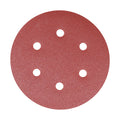 TIMCO Random Orbital Sanding Discs, 80 Grit, Red, 150mm, Pack of 5