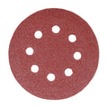 TIMCO Random Orbital Sanding Discs, 60 Grit, Red, 150mm, Pack of 5