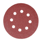 TIMCO Random Orbital Sanding Discs, 60 Grit, Red, 150mm, Pack of 5