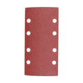TIMCO 1/3 Sanding Sheets, Mixed, Red, Punched, 93 x 185mm (80, 120 & 180), Pack of 5