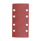 TIMCO 1/3 Sanding Sheets, Mixed, Red, Punched, 93 x 185mm (80, 120 & 180), Pack of 5