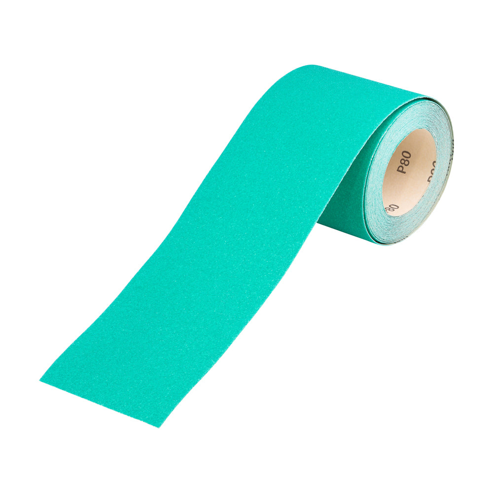 TIMCO Sandpaper Roll, 80 Grit, Green, 115mm x 10m
