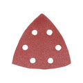 TIMCO Delta Sanding Pads, 80 Grit, Red, 95 x 95mm, Pack of 5