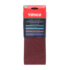 TIMCO Sanding Belts, 40 Grit, Red, 100 x 610mm, Pack of 5