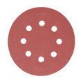 TIMCO Random Orbital Sanding Discs, 180 Grit, Red, 125mm, Pack of 5