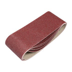 TIMCO Sanding Belts, 120 Grit, Red, 75 x 457mm, Pack of 5