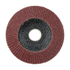 TIMCO Set of Flap Discs, Aluminium Oxide, Type 29 Conical, 80 Grit, 115 x 22.23, Pack of 10