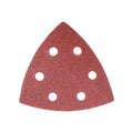 TIMCO Delta Sanding Pads, Mixed, Red, 95 x 95mm (80/120/180), Pack of 5