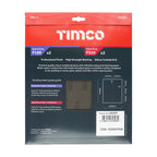 TIMCO Wet & Dry Sanding Sheets, Mixed, Black, 230 x 280mm (180/320), Pack of 5